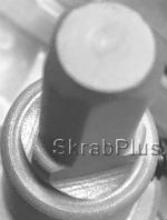 Хвостовик твёрдосплавной коронки по металлу SKRAB имеет пазы для более надежной фиксации коронки в сверлильном патроне