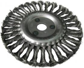 Корщетка-колесо 150х22мм витая (дисковая) для УШМ (болгарки) USPEX 39105U