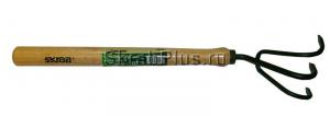 Культиватор садовый ручной 414 мм деревянная ручка SKRAB 28059 купить оптом в СПб
