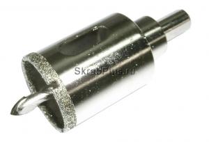Коронка алмазная по керамограниту и стеклу 32 мм с центровочным сверлом SKRAB 31032 купить оптом и в розницу в СПб