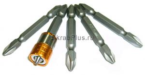 Набор бит PH2 * 65 мм двухсторонних с магнитом 6 пр. S2 SKRAB 41575 купить оптом и в розницу в СПб